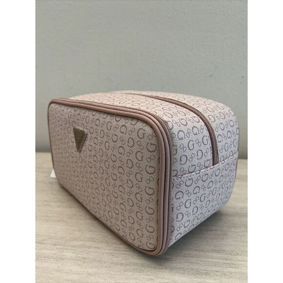 GUESS V7200082 LIGHT ROSE TOILETRY JUNCTION TRAVEL CASE DOPP BAG LOGO - Picture 2 of 10